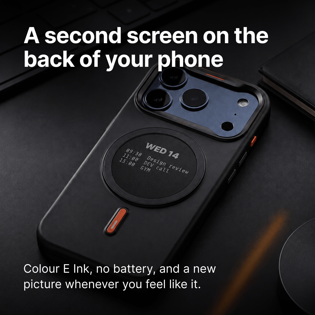 E-Ink iPhone Case | Always in view
