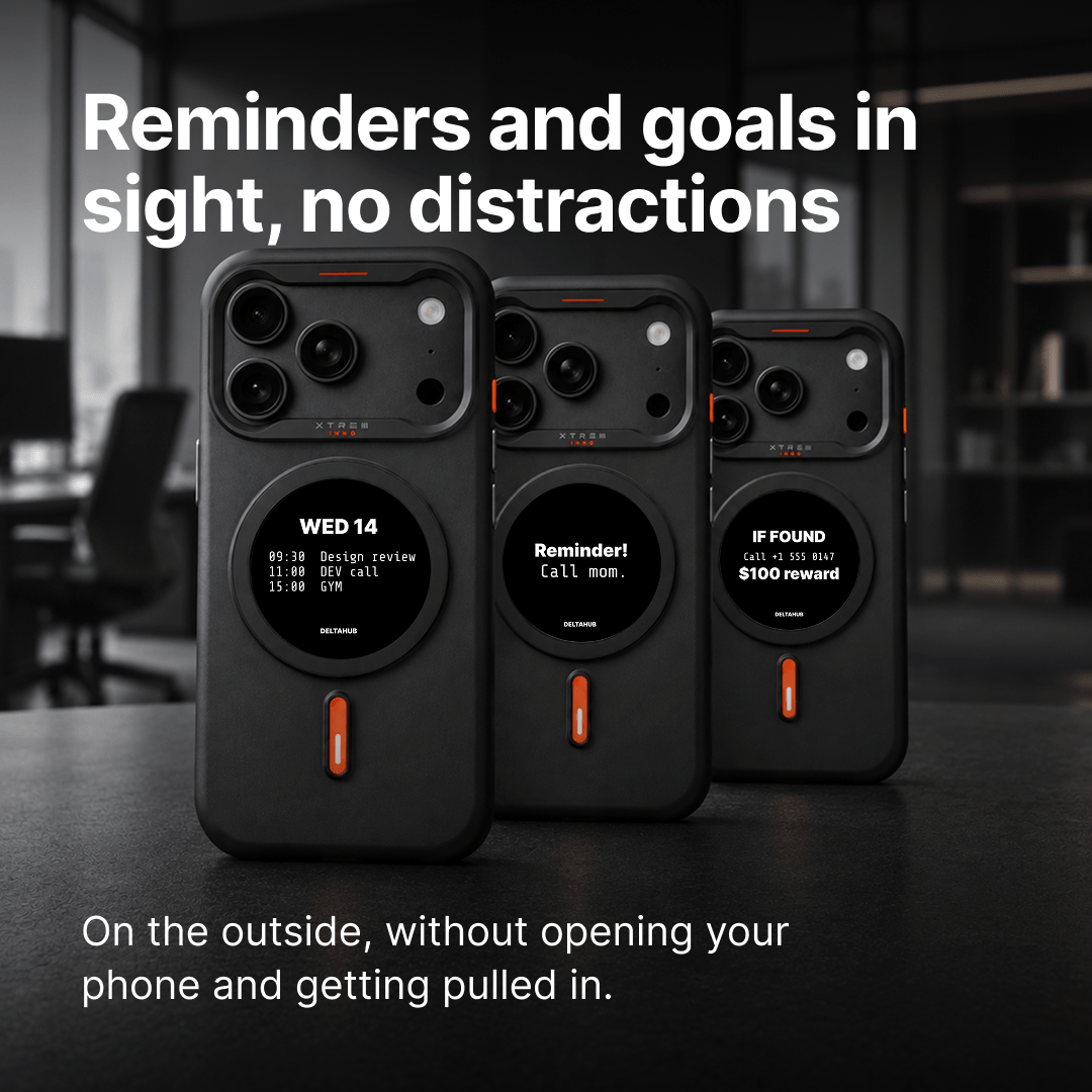 E-Ink iPhone Case | Always in view