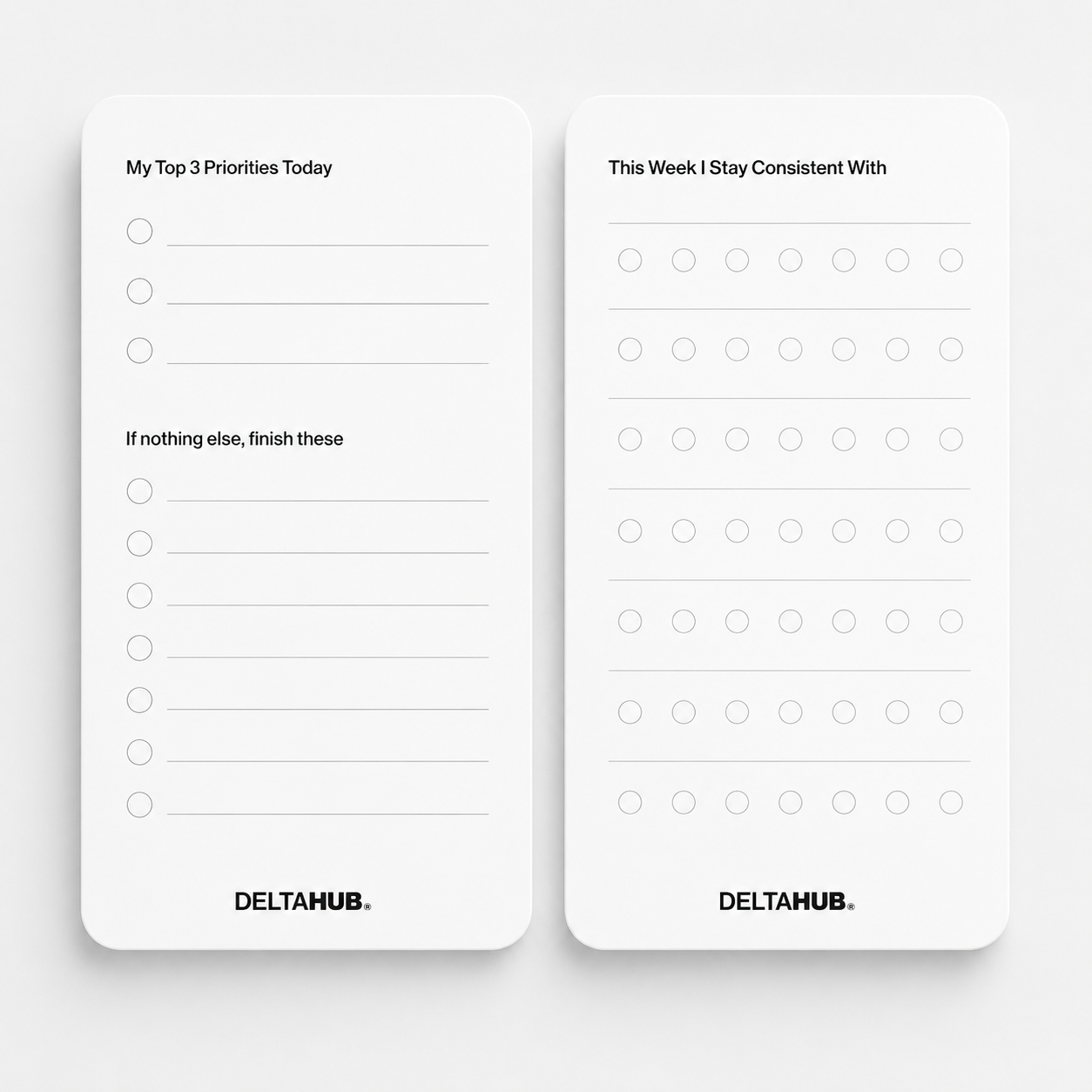 To-Do Cards Set