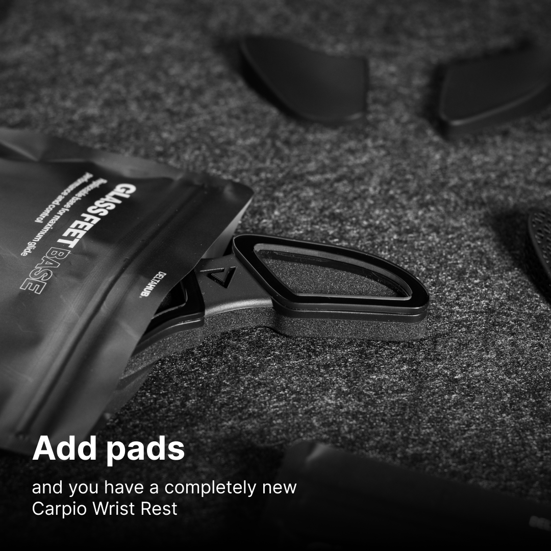 Glass Feet Base l Premium Wrist Rest Skates