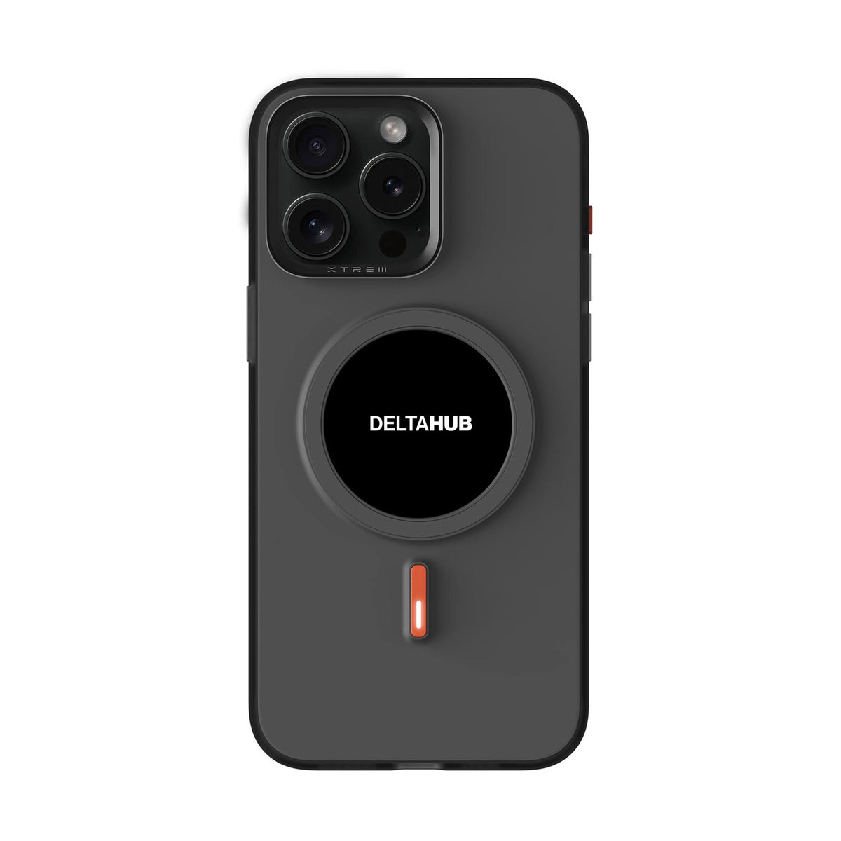DeltaHub E-Ink Case on iPhone 15 Pro Max, Black #iPhone model_iPhone 15 Pro Max
