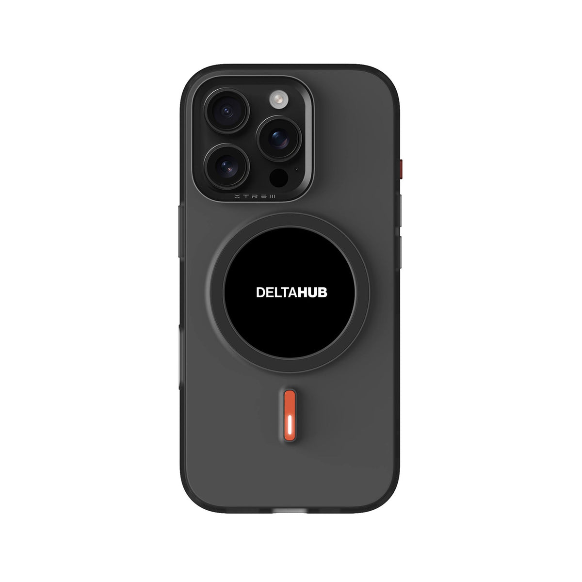 DeltaHub E-Ink Case on iPhone 16 Pro, Black #iPhone model_iPhone 16 Pro