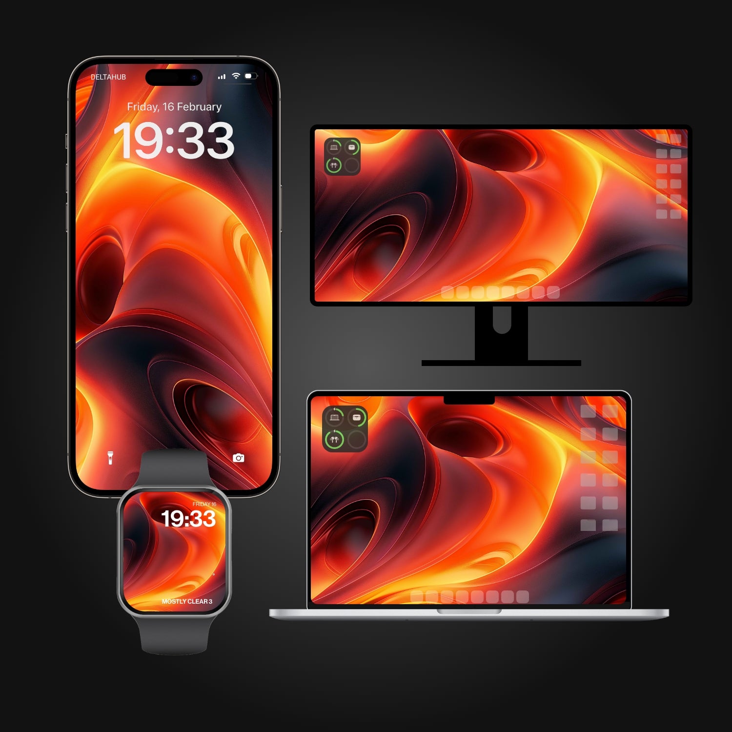 Orange Wallpapers Bundle - 10 Pack