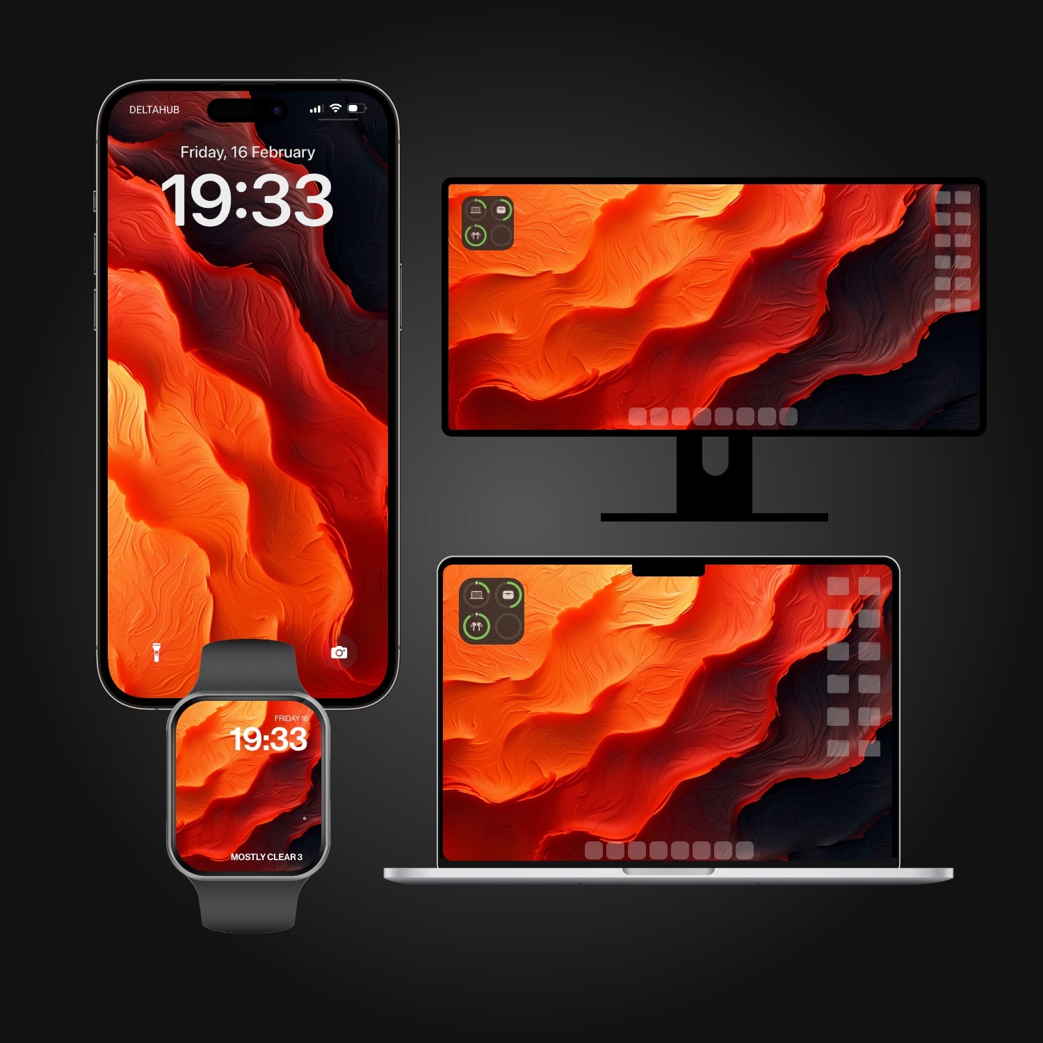 Orange Wallpapers Bundle - 10 Pack