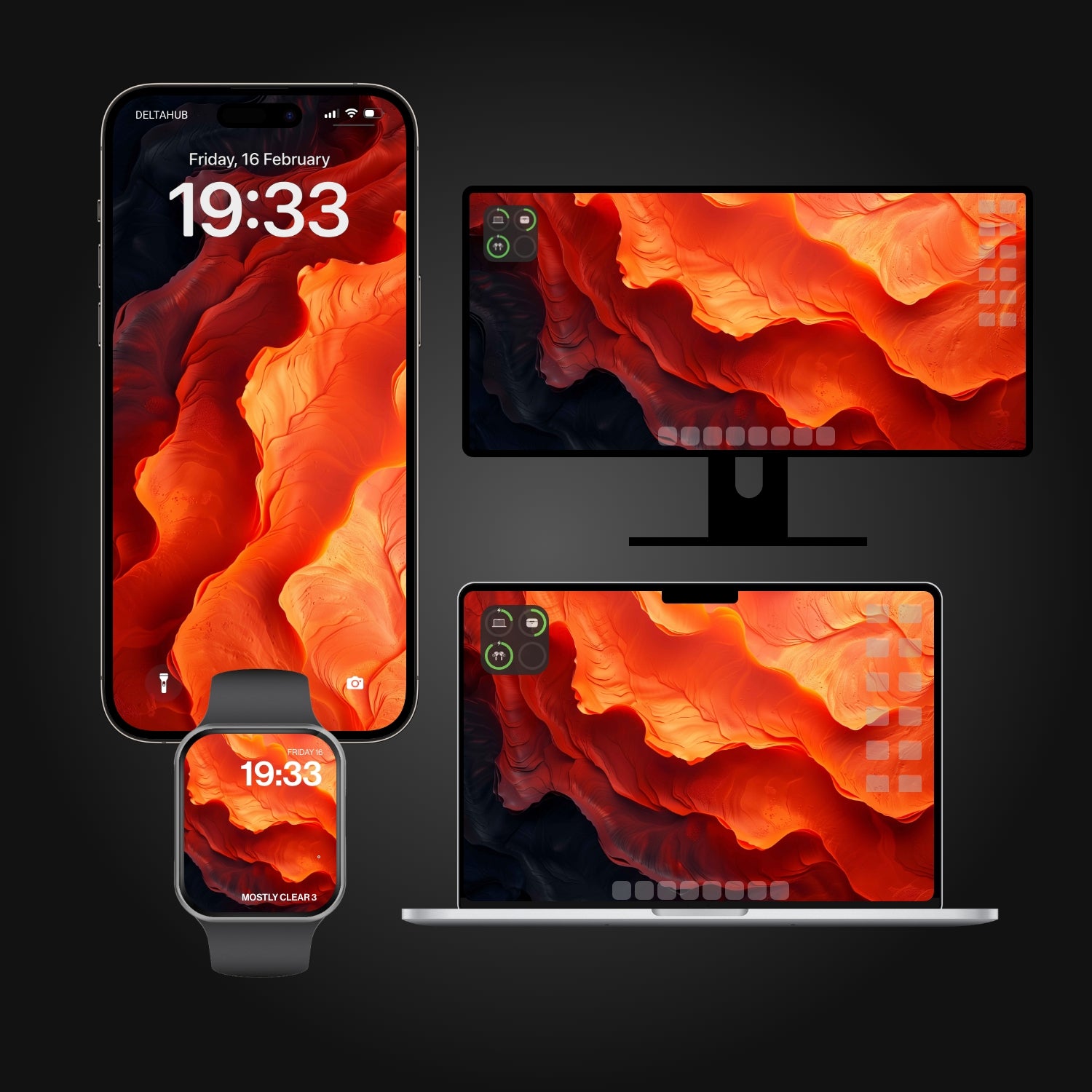 Orange Wallpapers Bundle - 10 Pack