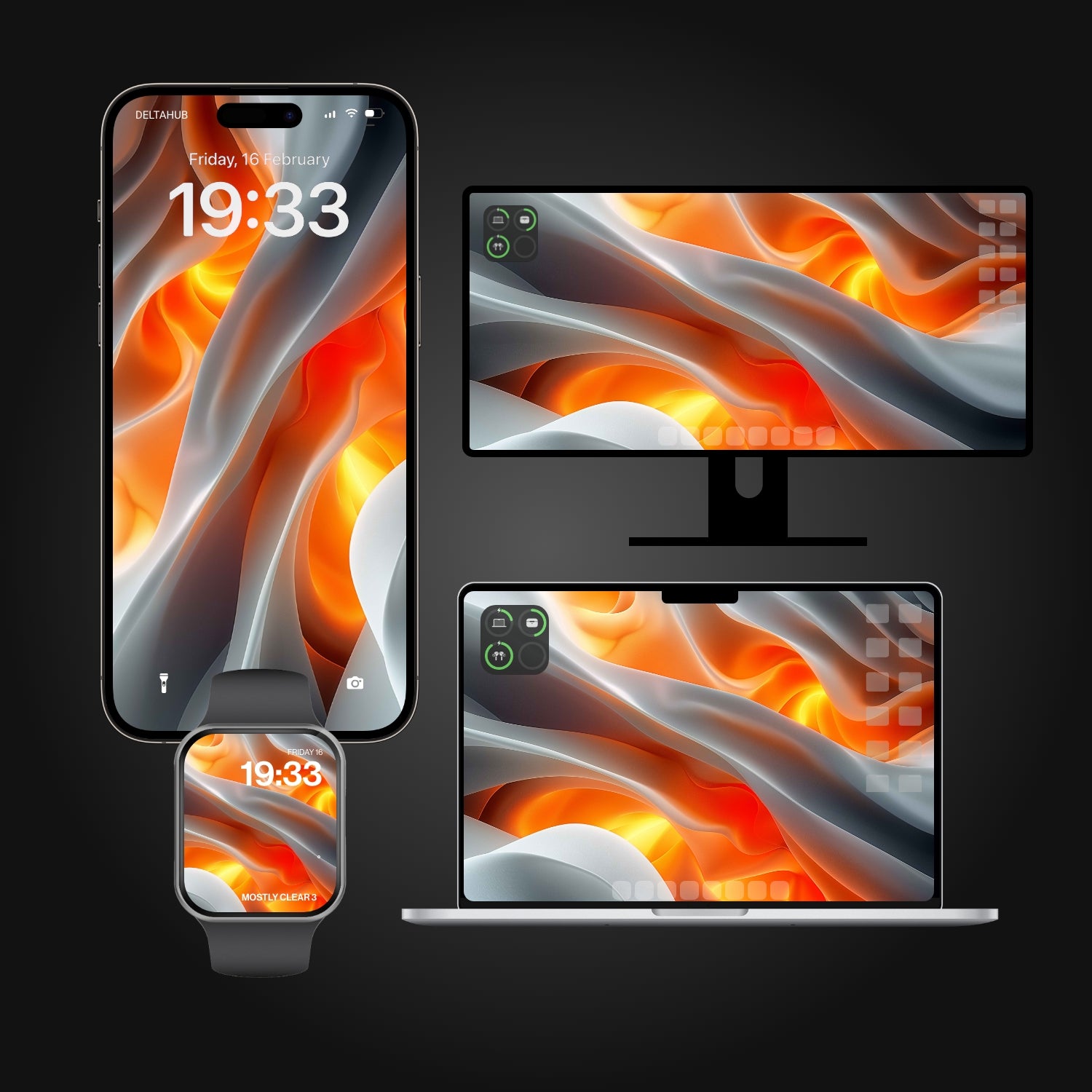 Orange Wallpapers Bundle - 10 Pack