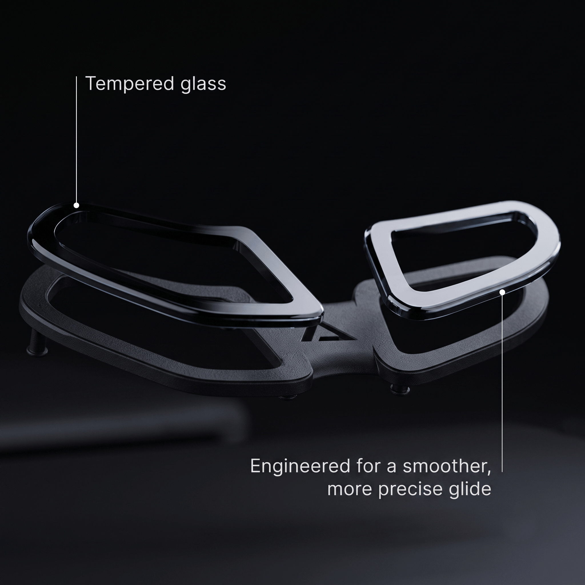 Glass Feet Base l Premium Wrist Rest Skates