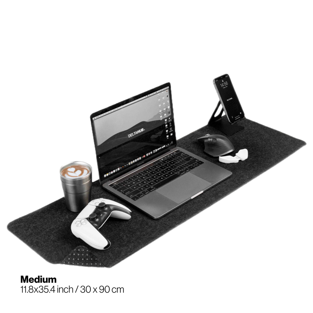 Minimalistic Desk Mat - Cozy Felt Comfort | DeltaHub