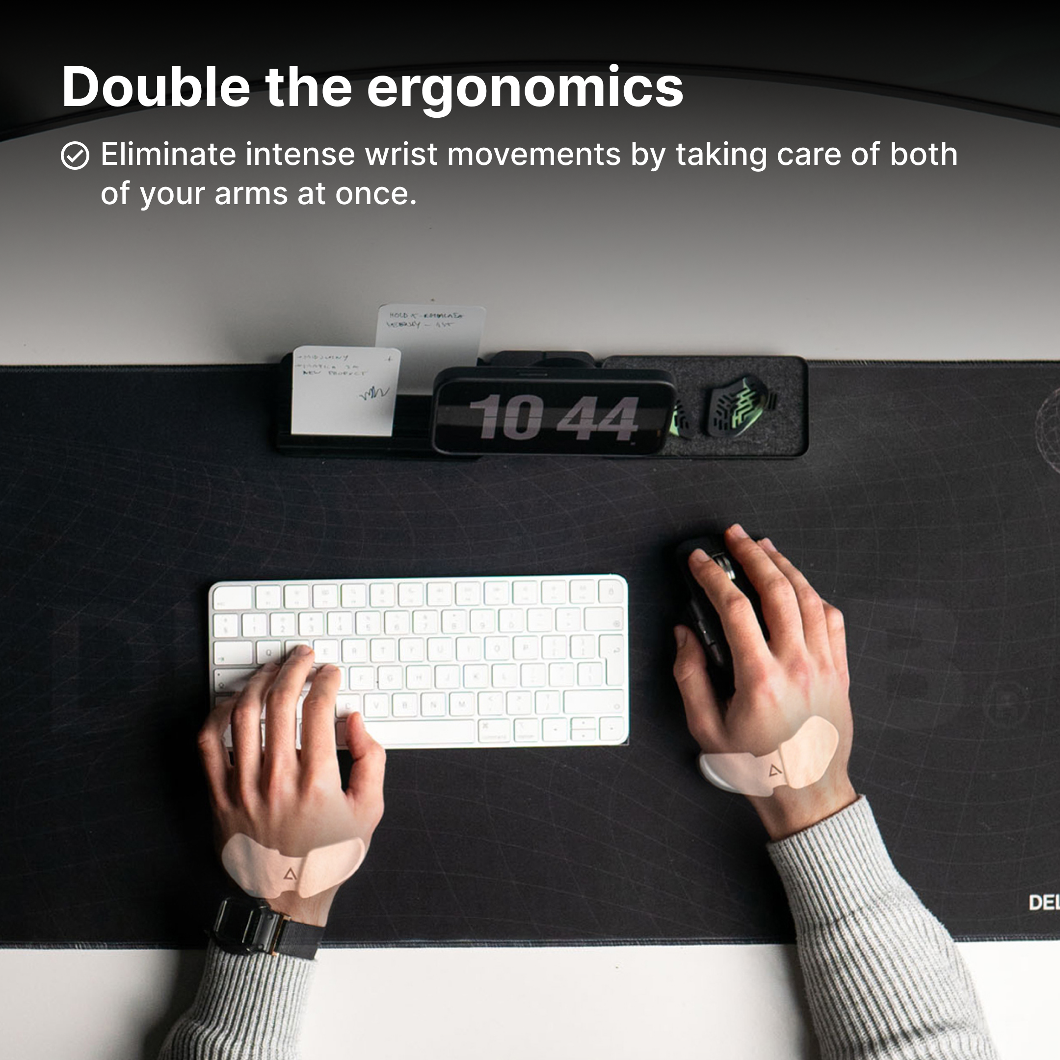 Ergonomic Home Office Computer Arm Rest Chair Armrest Mouse Pad Mat Wrist  Support - Moustache®