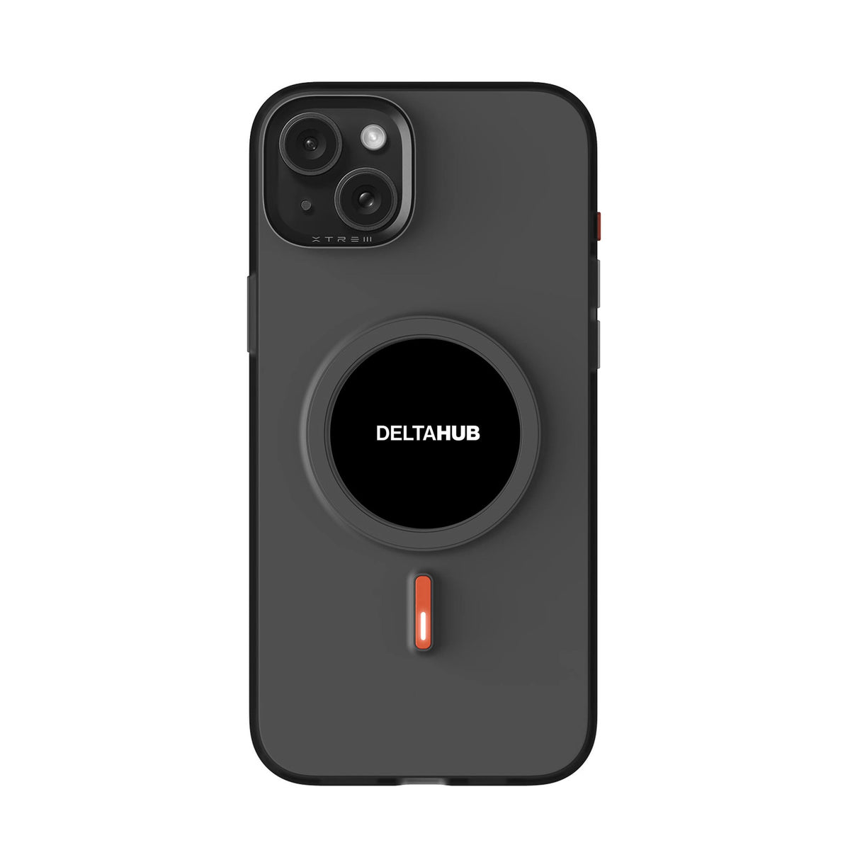 DeltaHub E-Ink Case on iPhone 15 Plus, Black #iPhone model_iPhone 15 Plus