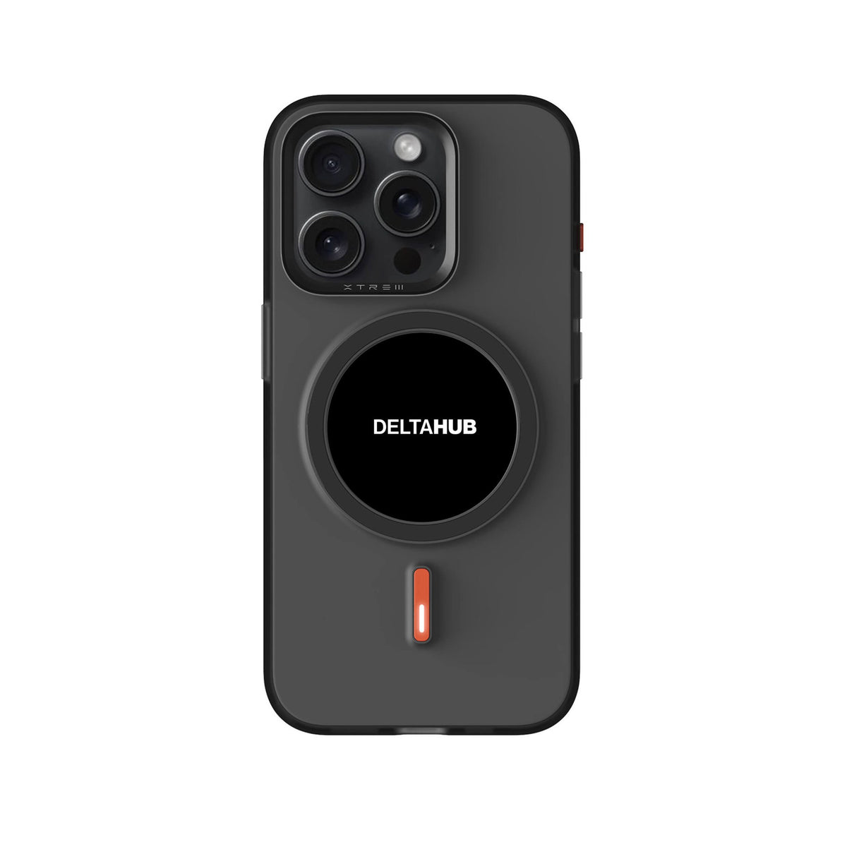 DeltaHub E-Ink Case on iPhone 15 Pro, Black #iPhone model_iPhone 15 Pro