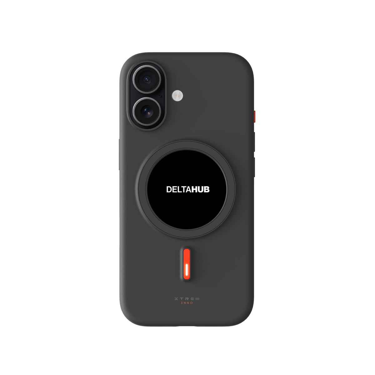 DeltaHub E-Ink Case on iPhone 17, Black #iPhone model_iPhone 17