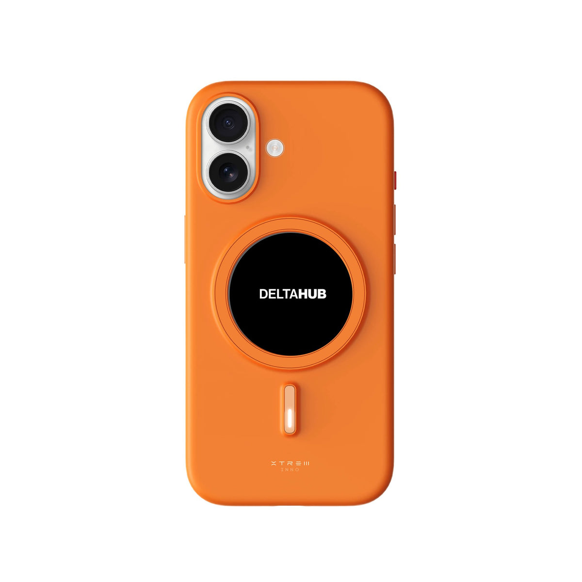 DeltaHub E-Ink Case on iPhone 17, Cosmic Orange #iPhone model_iPhone 17