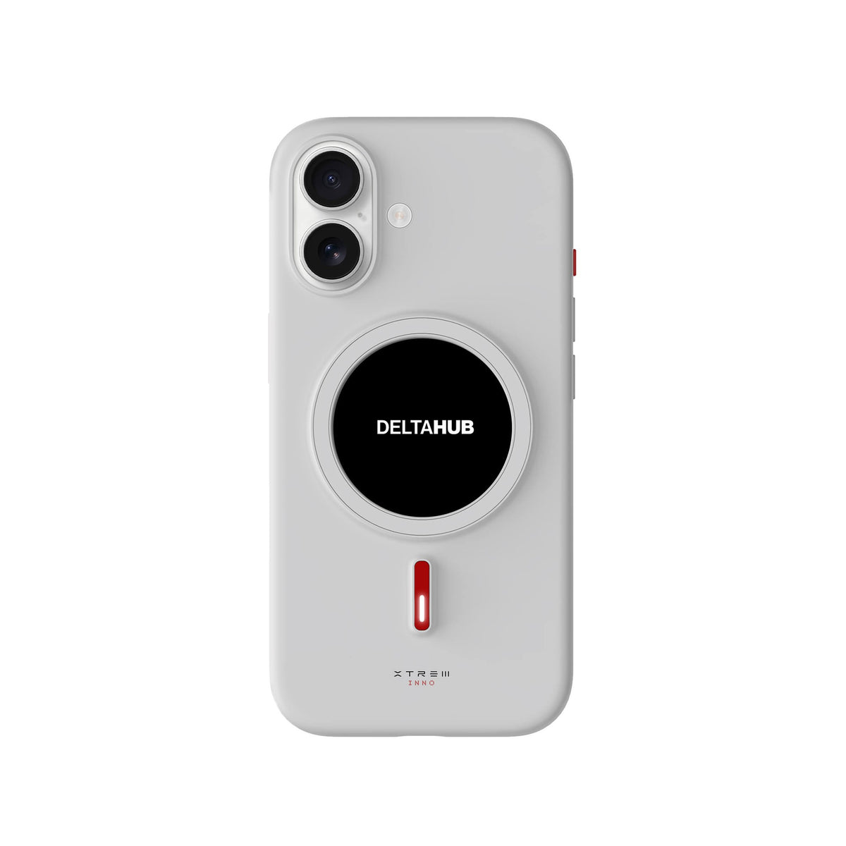 DeltaHub E-Ink Case on iPhone 17, White #iPhone model_iPhone 17